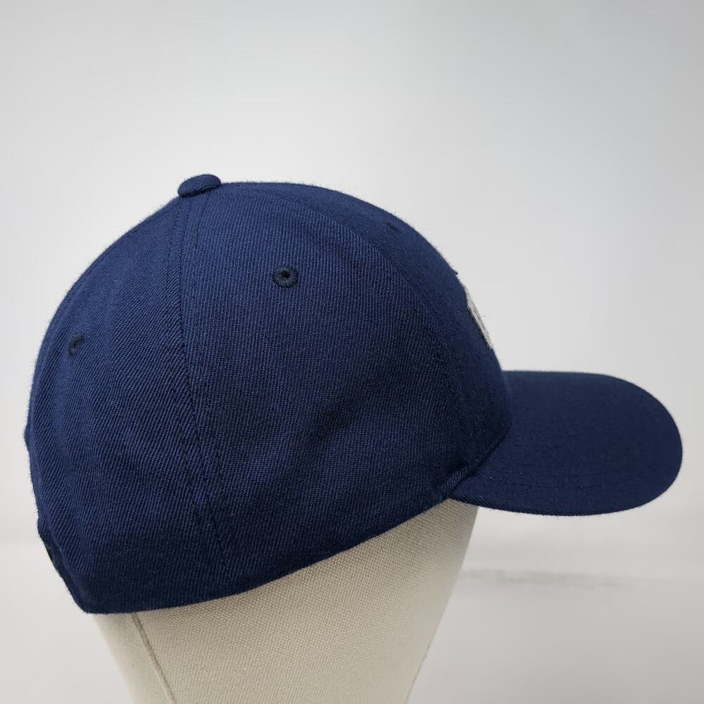 Fly Racing Snapback Hat Blue White One Size Racing Patch Structured 6 Panel Cap - Picture 5 of 10